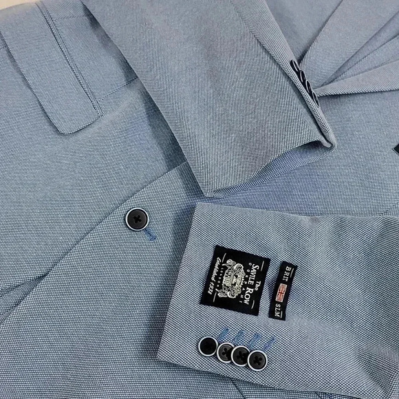 NWT The Savile Row Company men HOLKHAM Jacket BLUE blazer - Picture 11 of 13